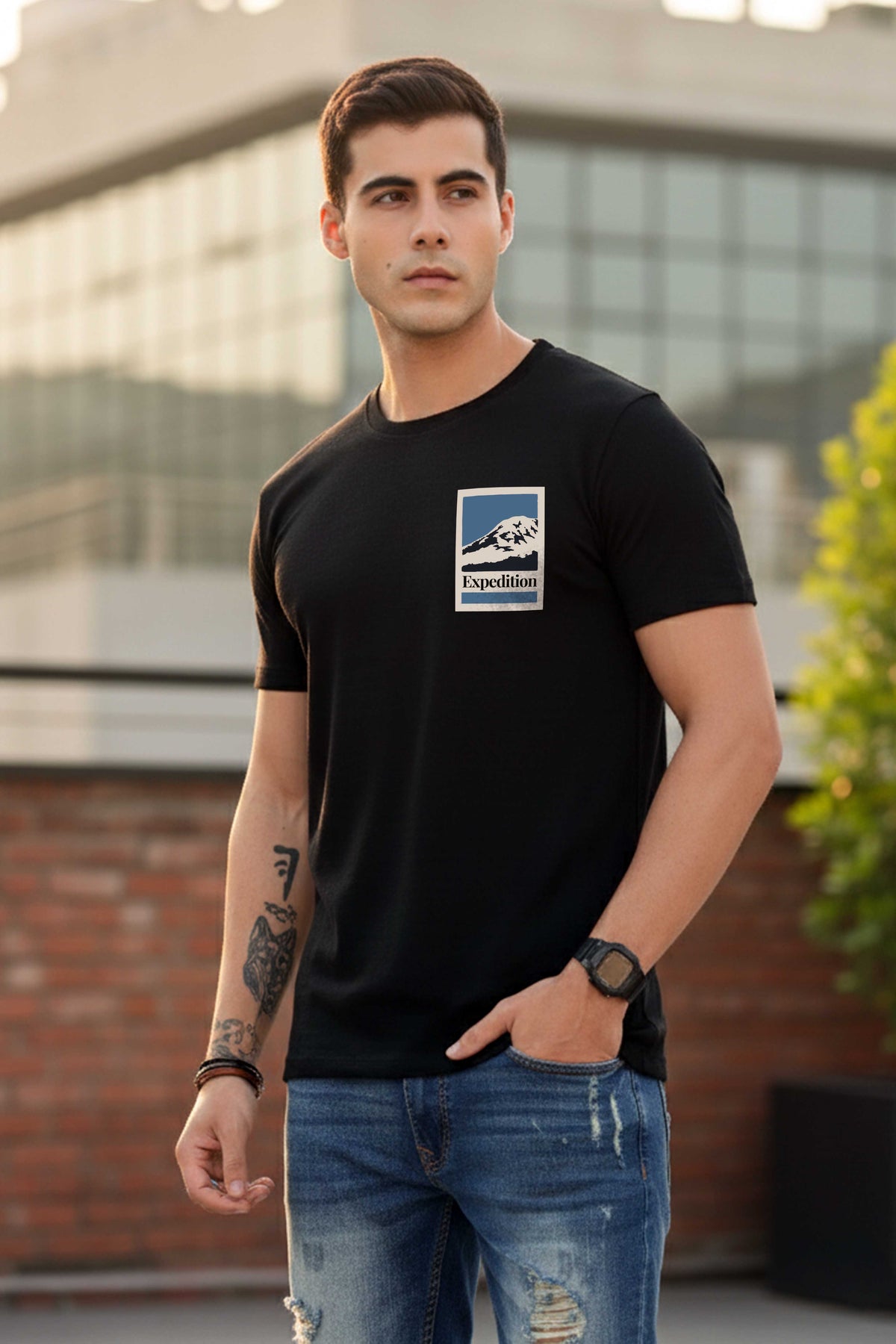 Mens Graphic Regular Half Sleeve T-Shirts
