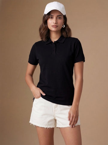 Black Polo T-Shirt