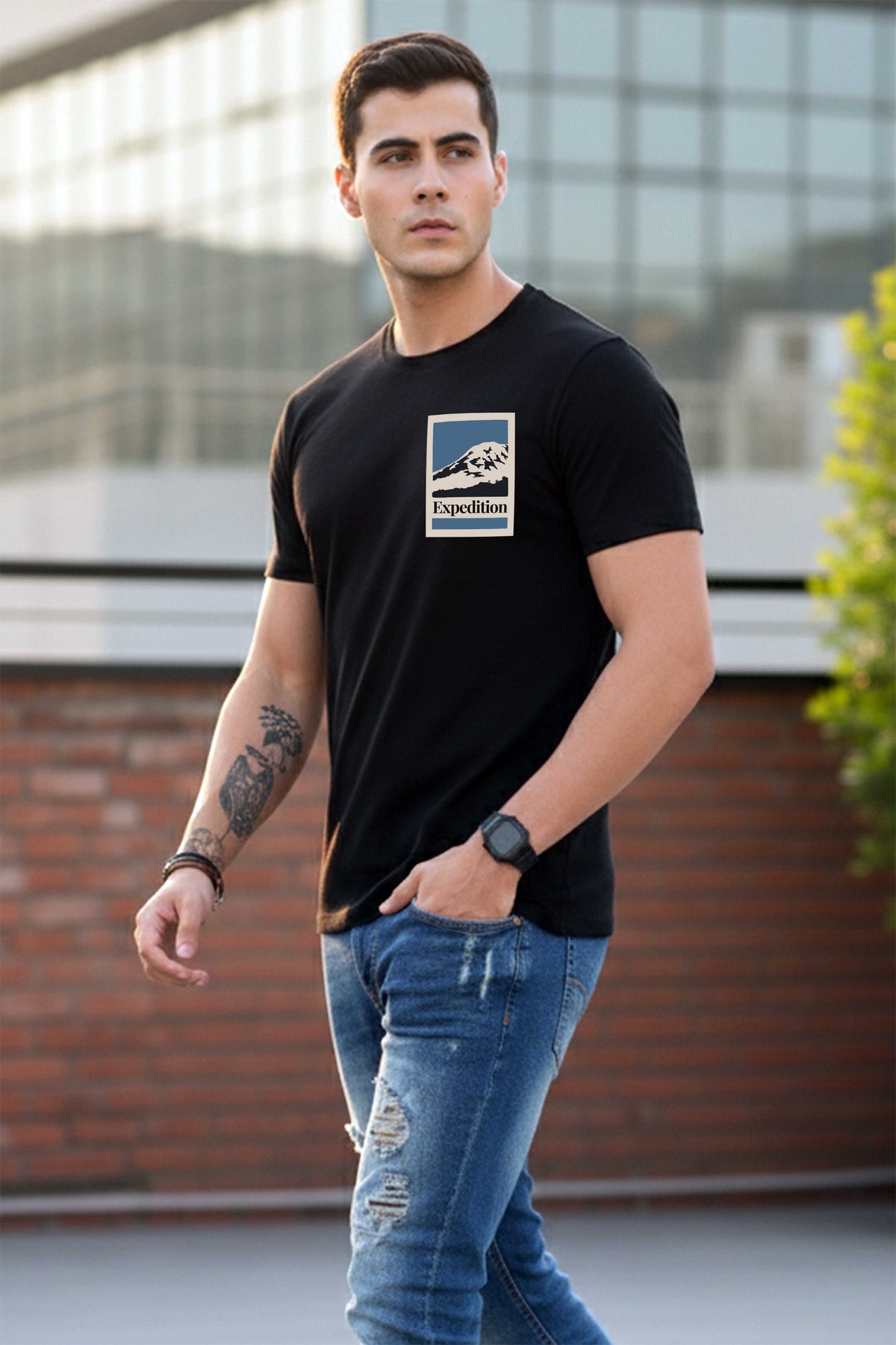 Mens Graphic Regular Half Sleeve T-Shirts