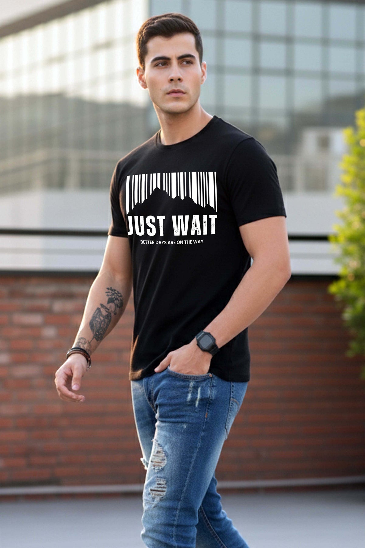 Mens Graphic Regular Half Sleeve T Shirt