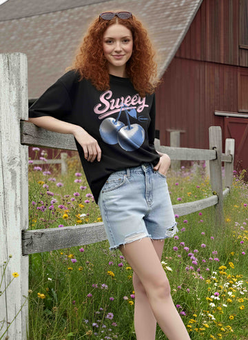 Graphic Oversized Tshirt Sweety