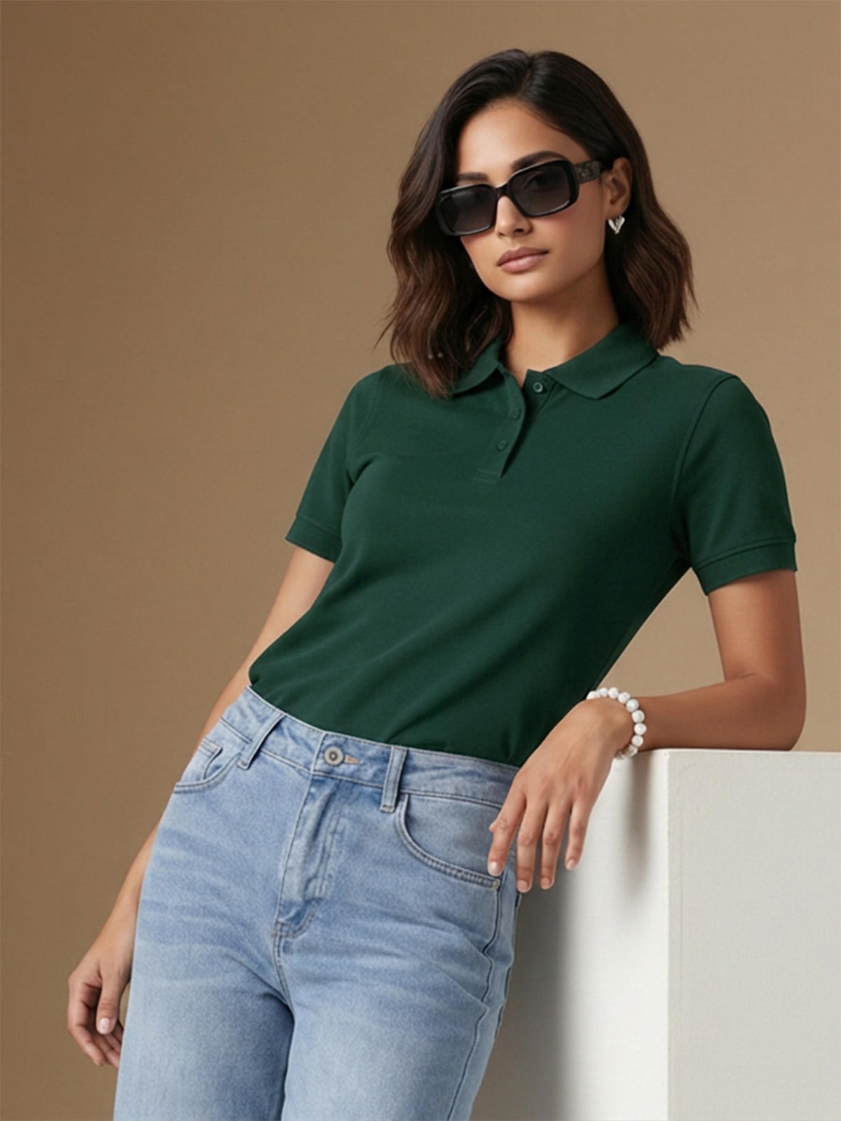 Bottle Green Polo T-Shirt