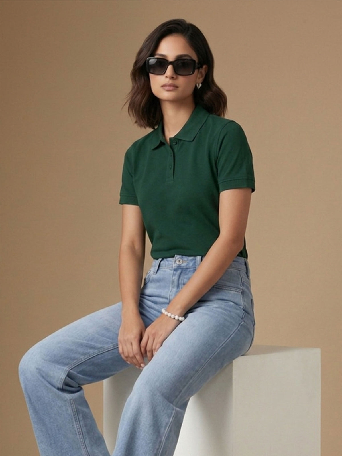 Bottle Green Polo T-Shirt
