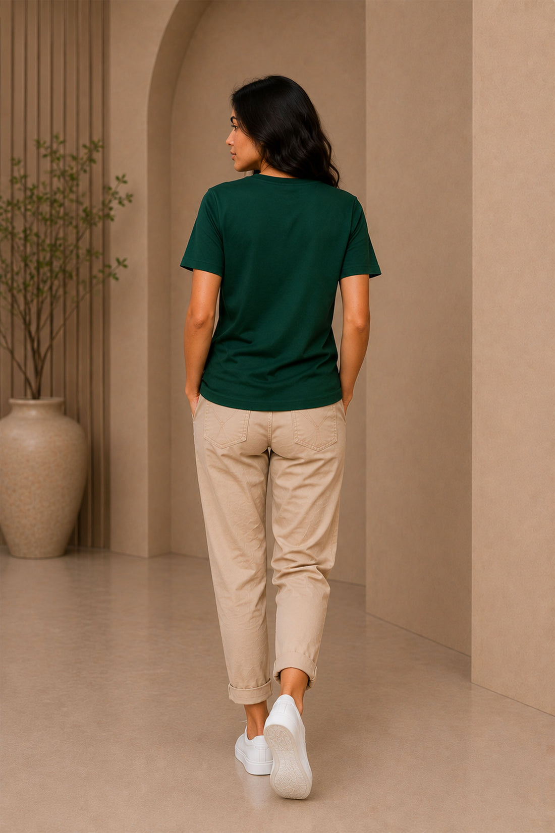 Bottle Green Regular T-Shirt