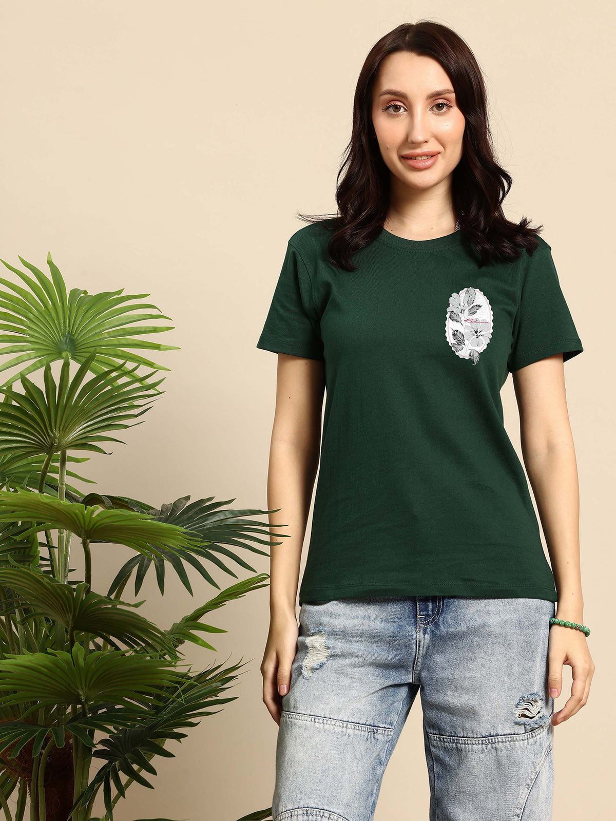 Half Sleeve Womens Regular T-Shirt
