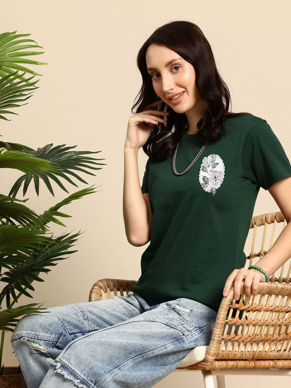 Half Sleeve Womens Regular T-Shirt