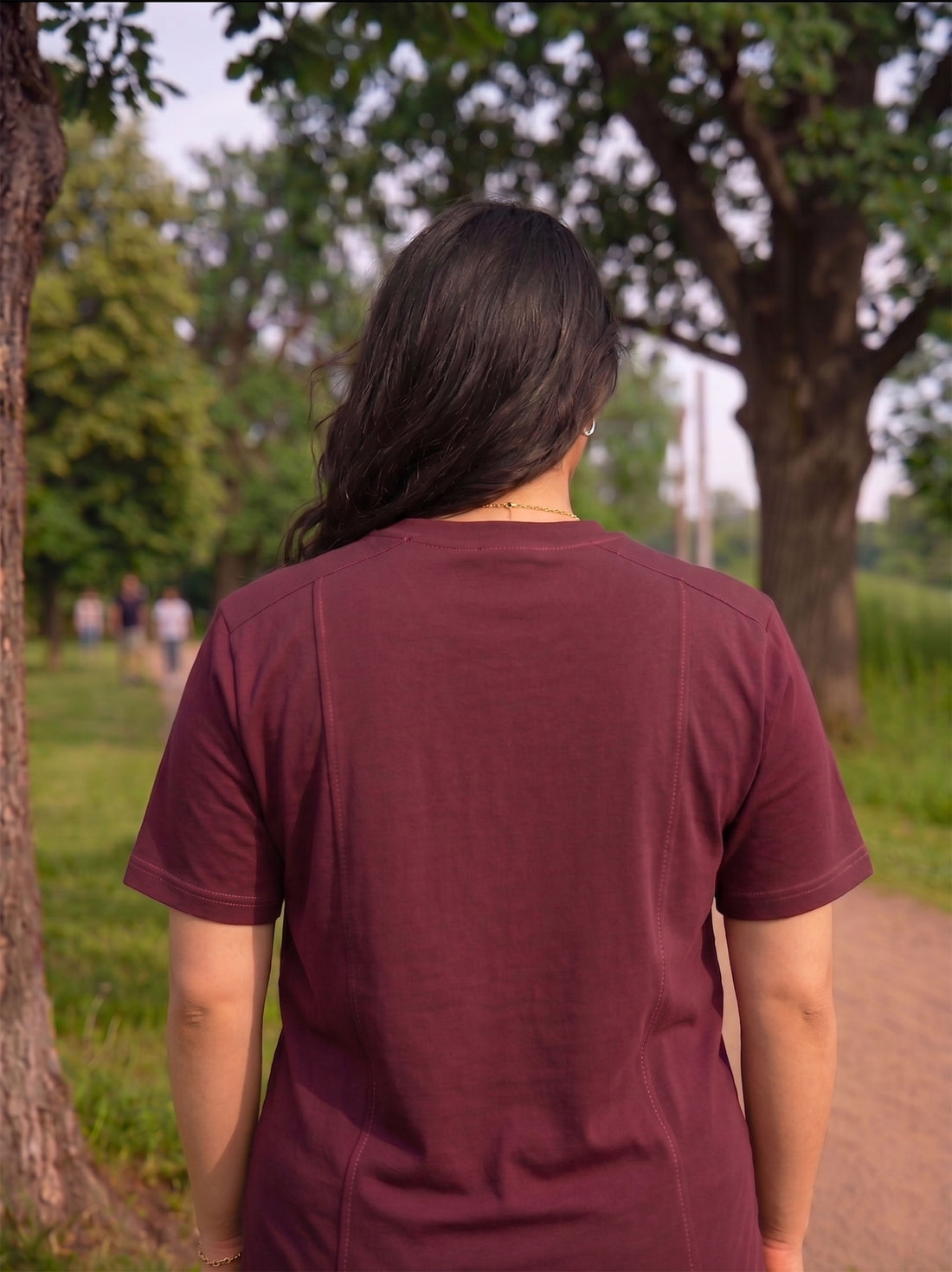 Burgundy Plus Size T-Shirt