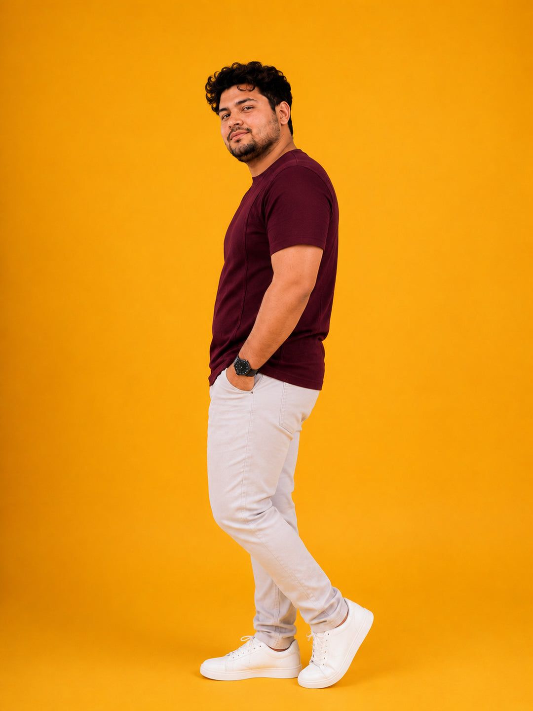 Plus Size Burgundy T-Shirt