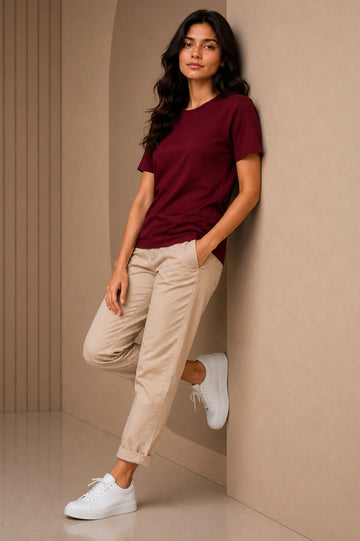 Burgundy Regular T-Shirt