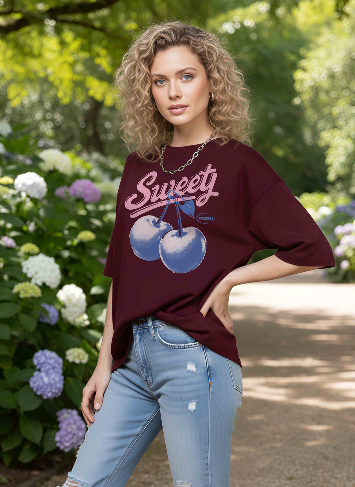 Graphic Oversized Tshirt Sweety