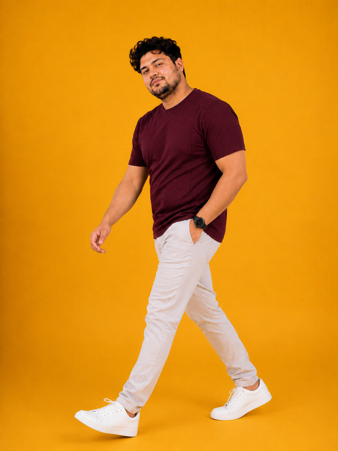 Plus Size Burgundy T-Shirt