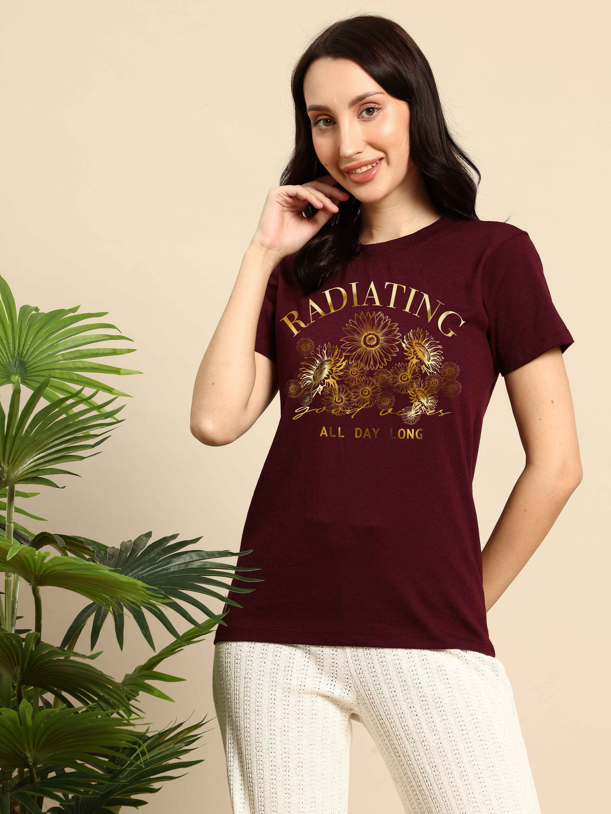 Half Sleeve Womens Regular T-Shirt