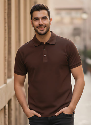 Coffee Brown Polo T-Shirt