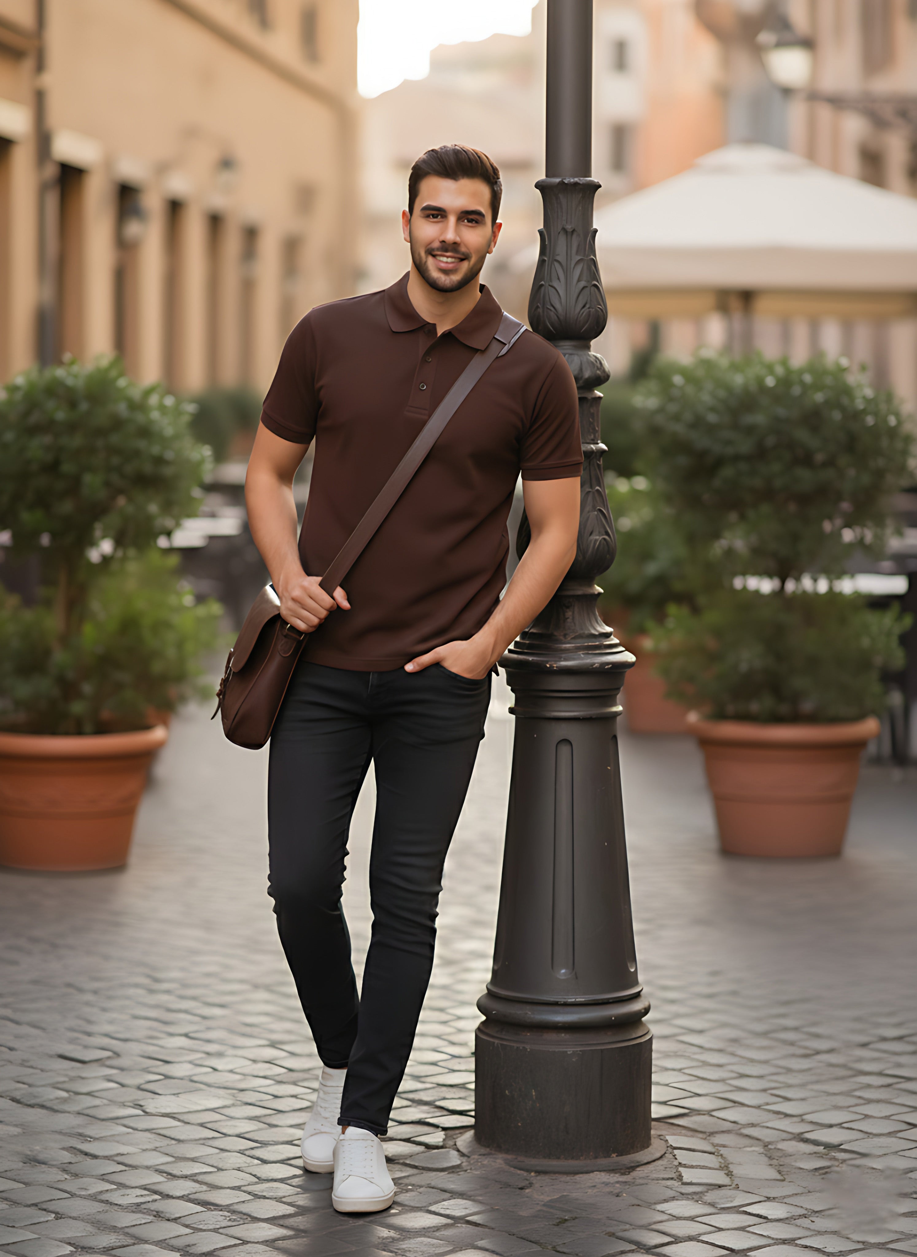 Coffee Brown Polo T-Shirt