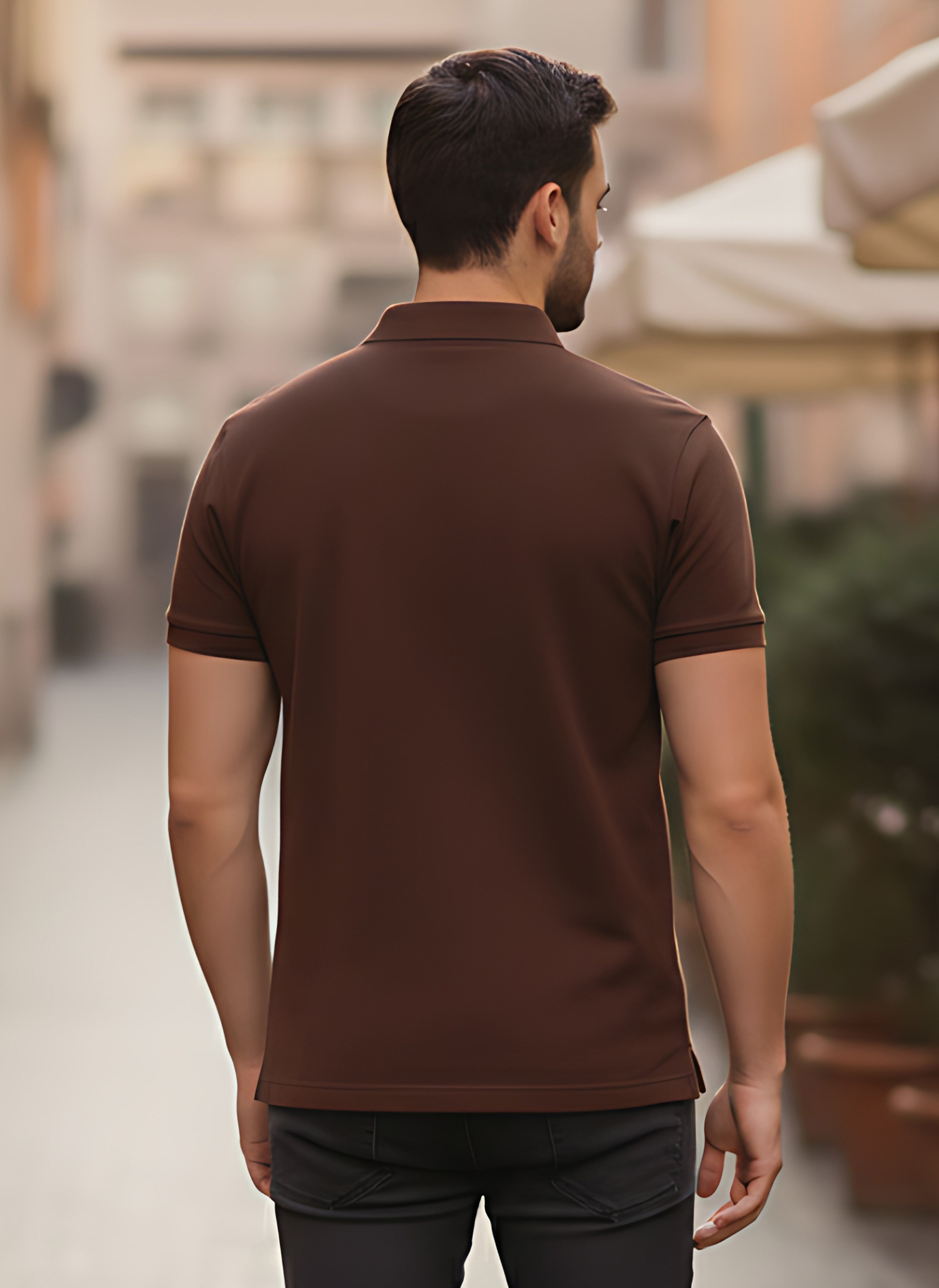 Coffee Brown Polo T-Shirt