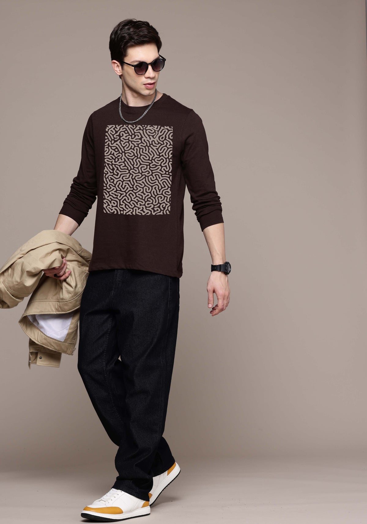 Mens Graphic Long Sleeve T-Shirts