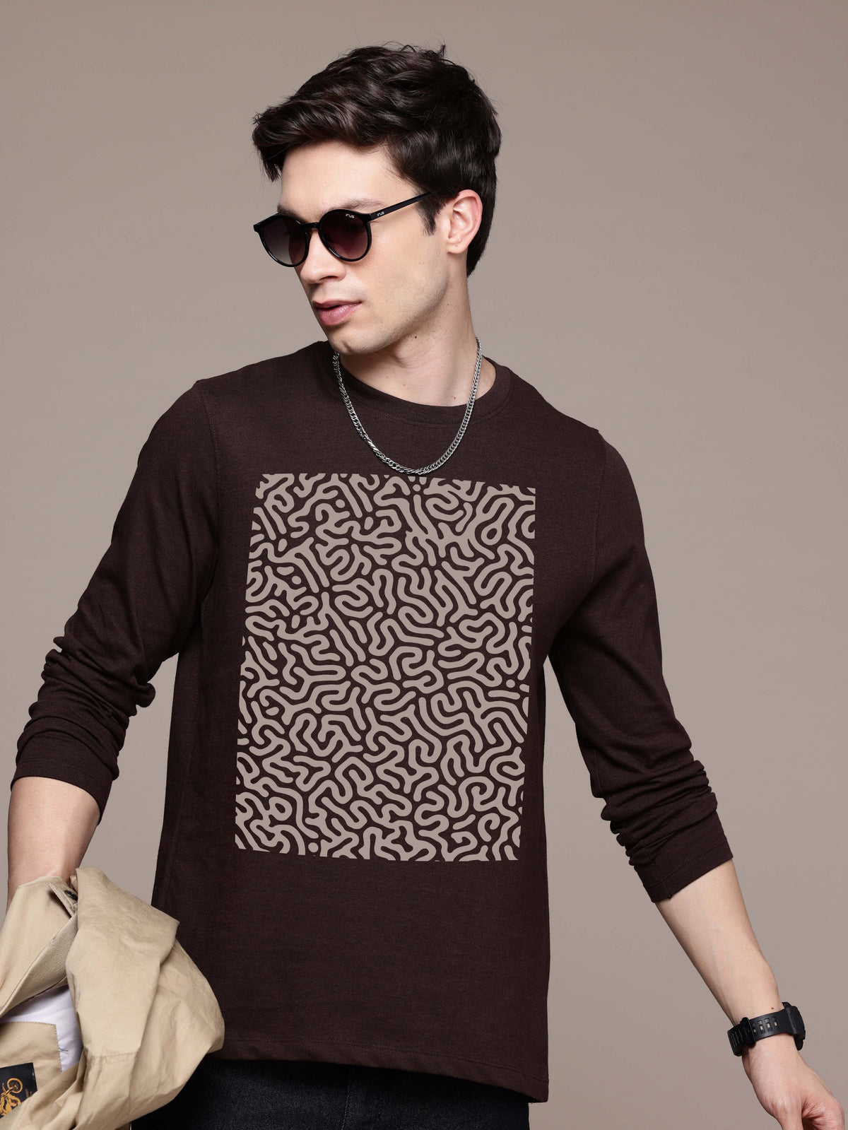Mens Graphic Long Sleeve T-Shirts