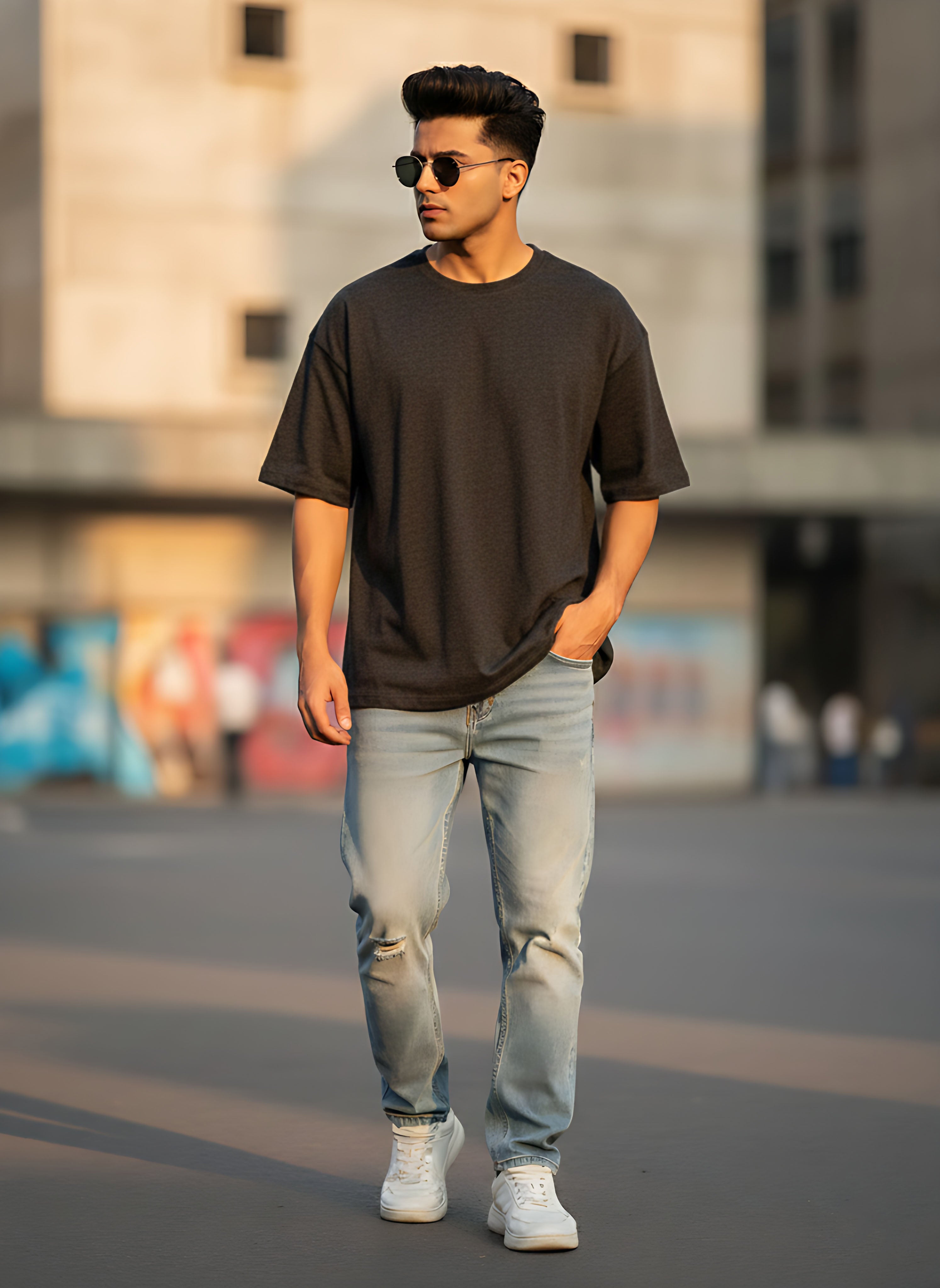 Oversized Charcoal T-Shirt
