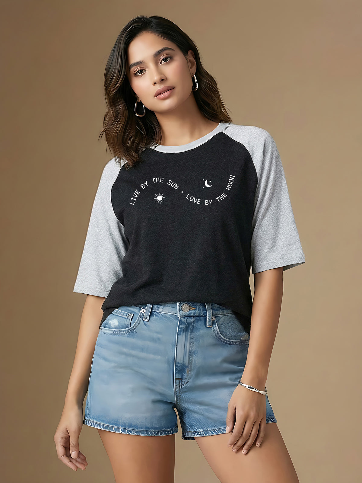 Graphic Raglan Sleeve The Sun