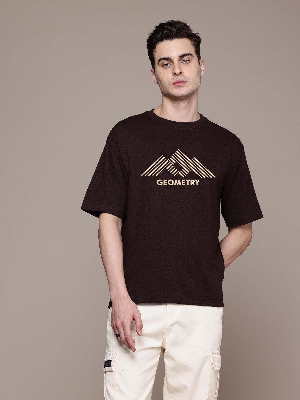Graphic Oversized Geometry Tshirt