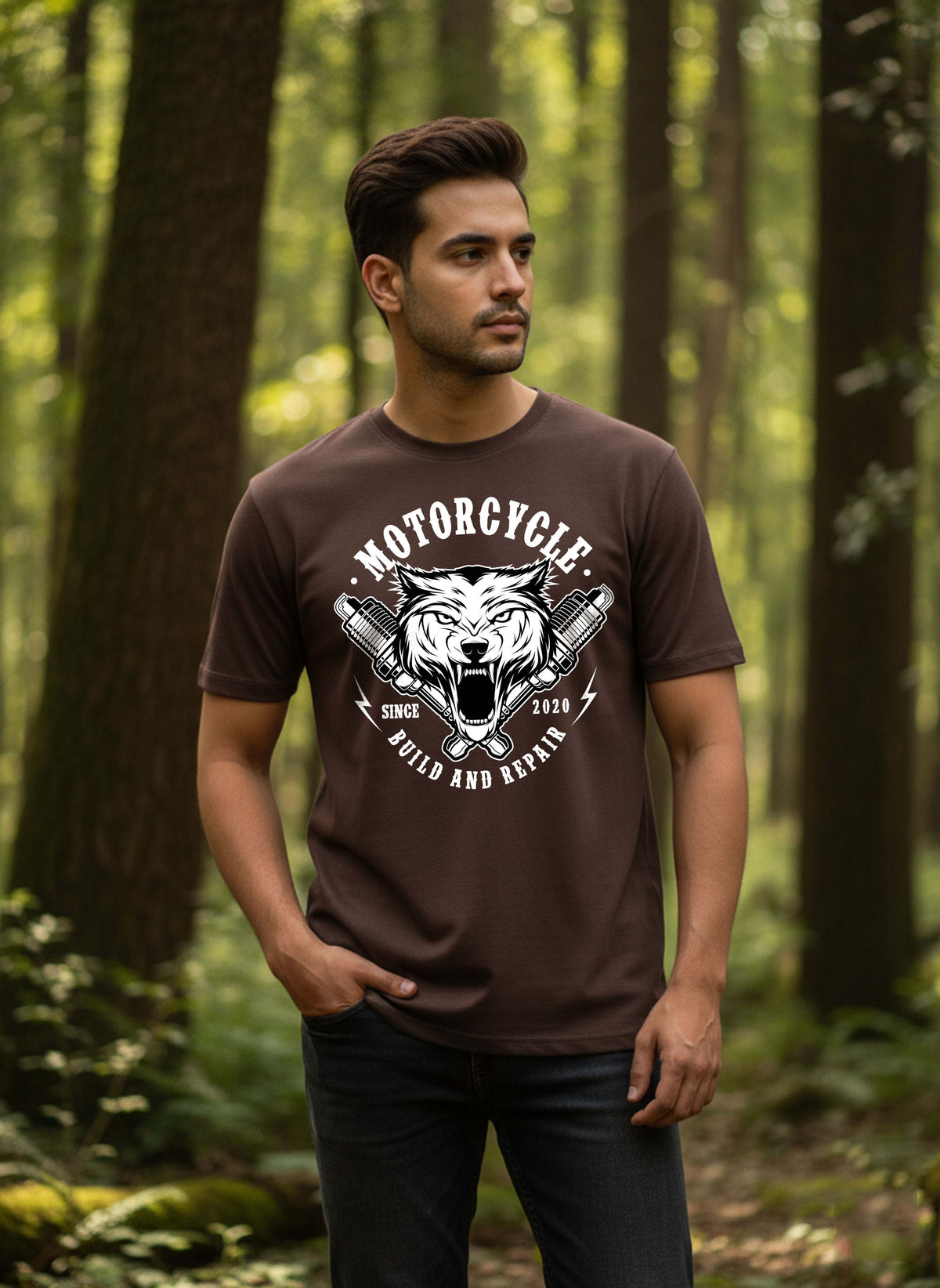 Mens Graphic Regular Half Sleeve T Shirt