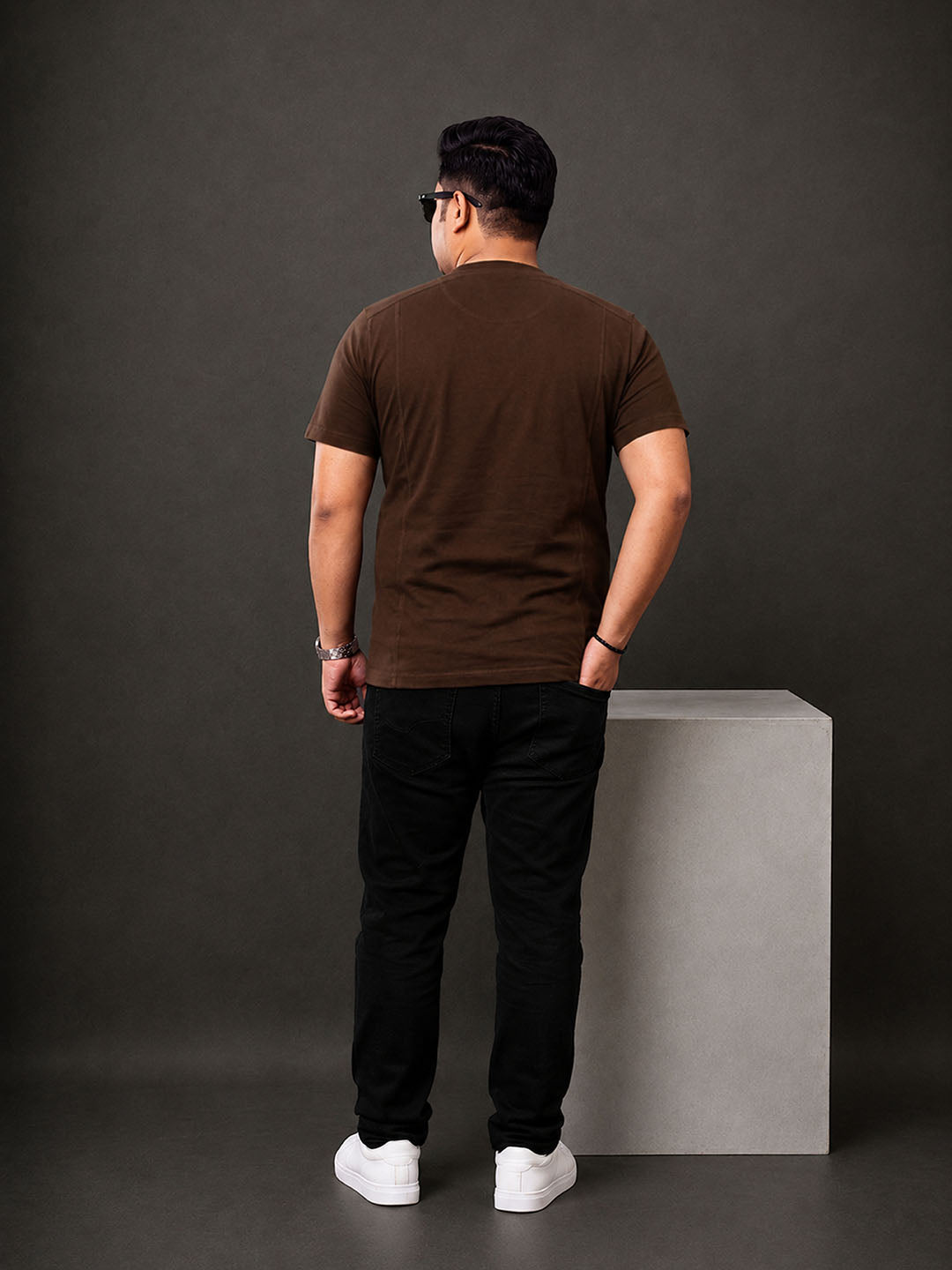 Plus Size Coffee Brown T-Shirt