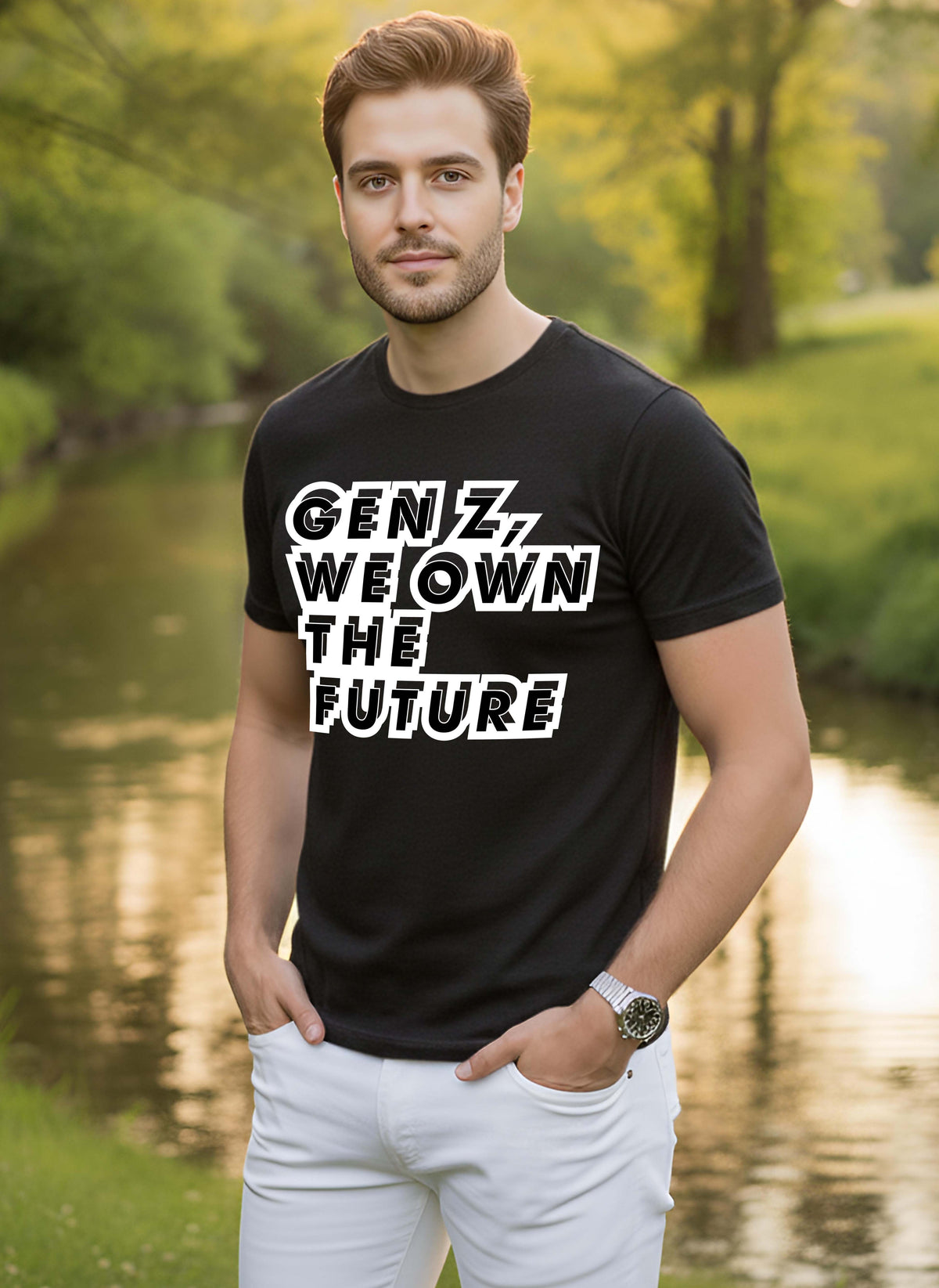 Mens Graphic Regular Half Sleeve T Shirt