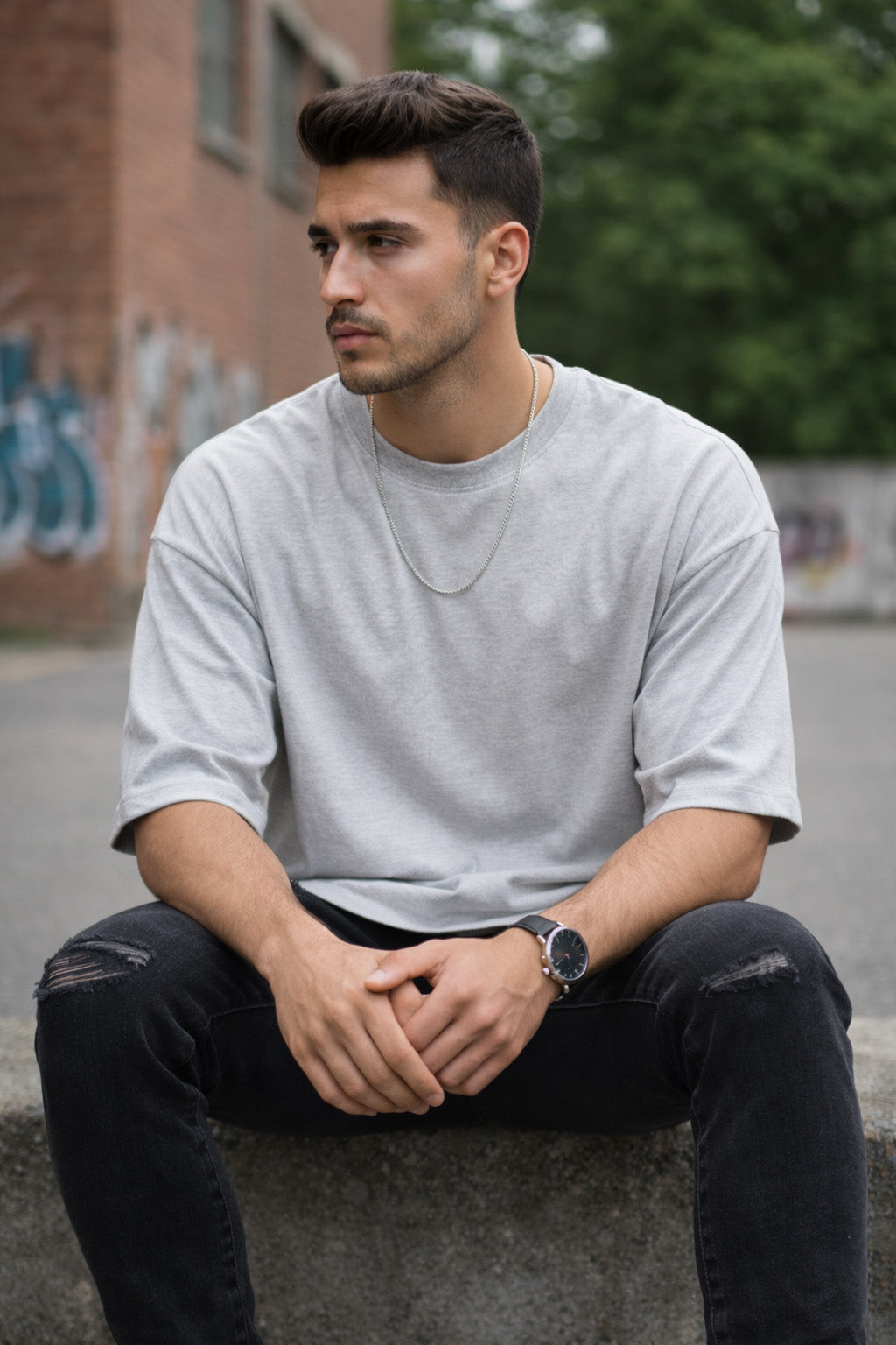Oversized Grey T-Shirt