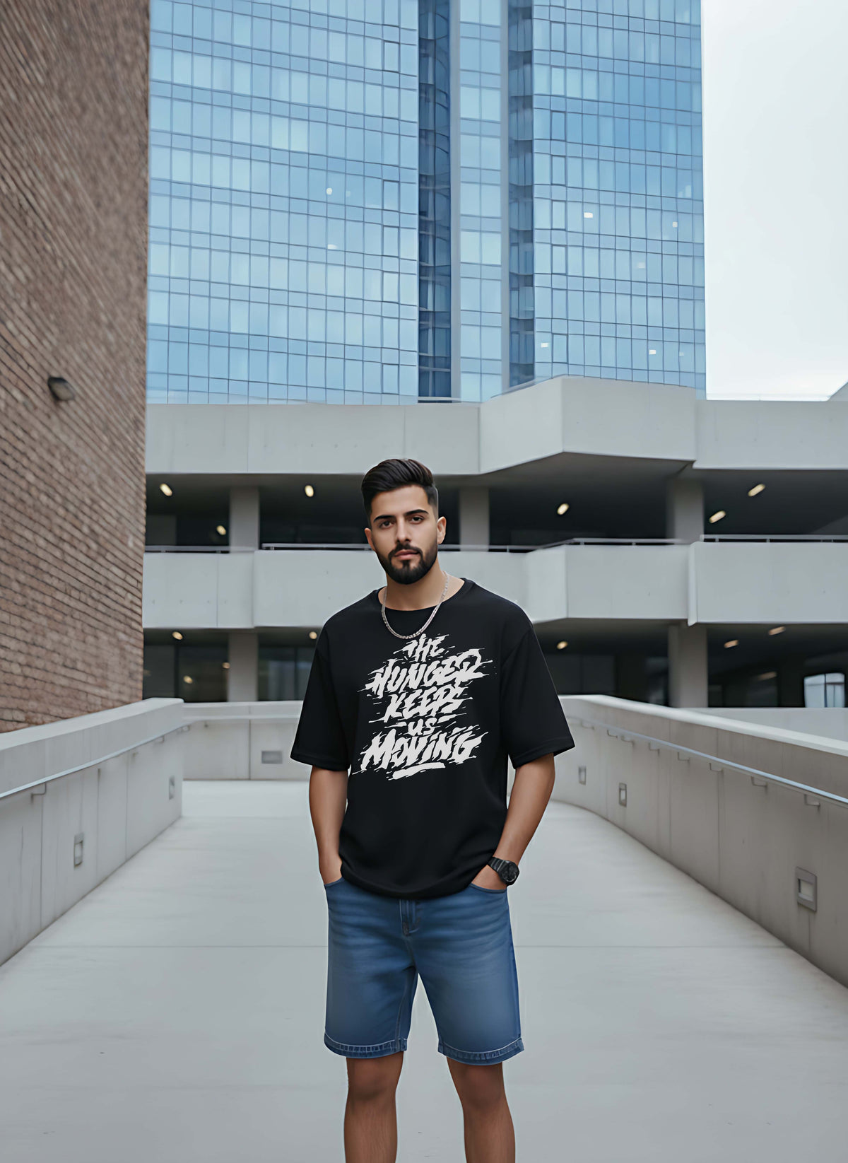 Graphic Oversized Hunger Tshirt