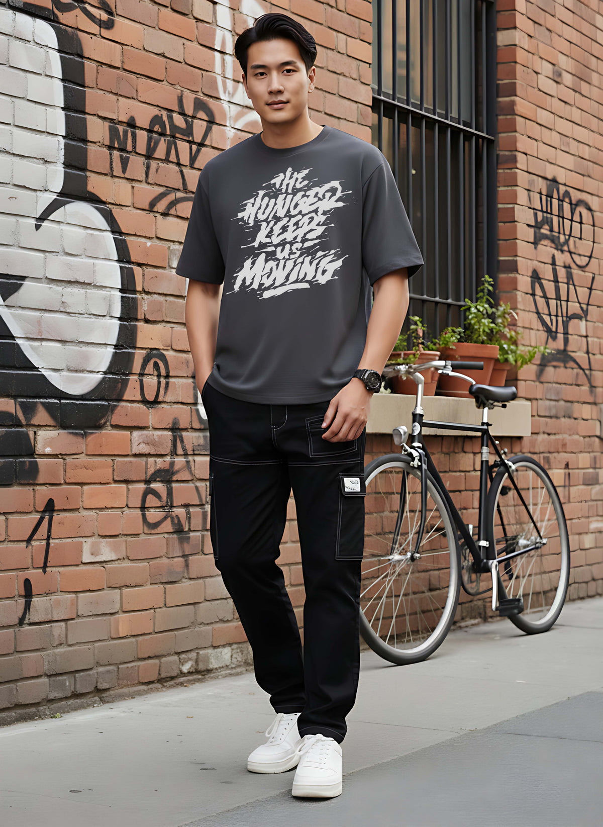 Graphic Oversized Hunger Tshirt