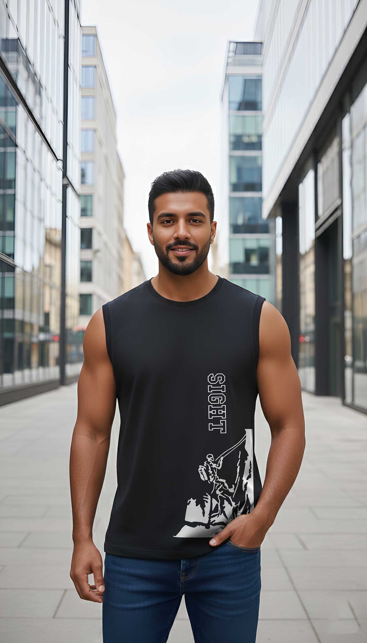 MENS GRAPHIC SLEEVELESS SIGHT