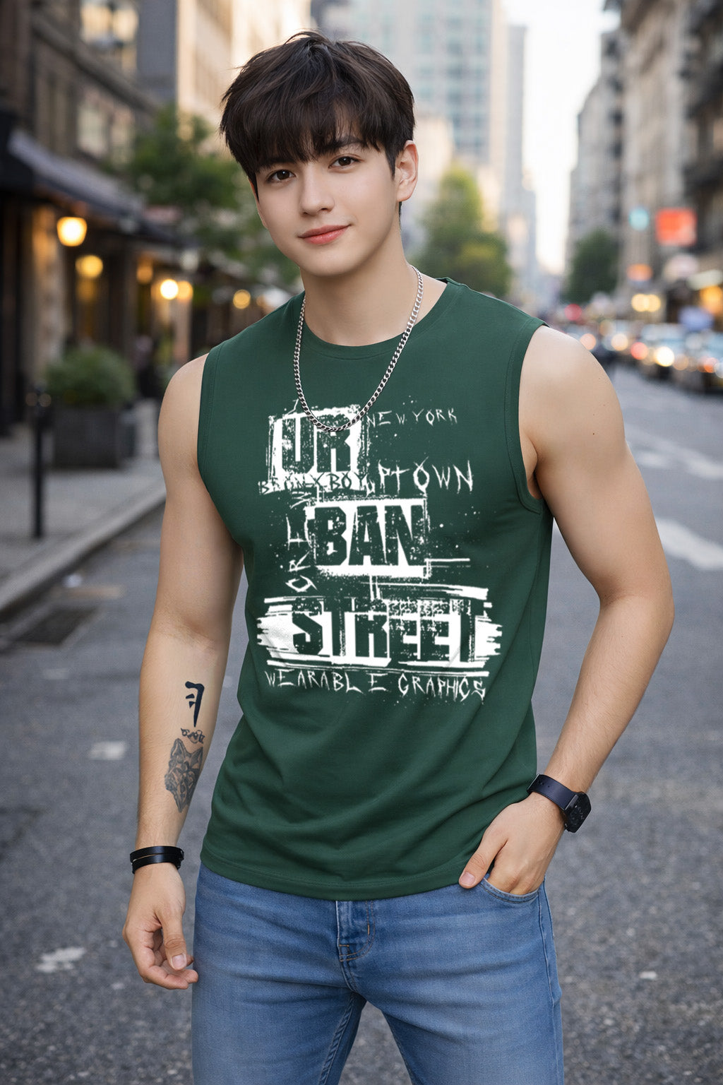 MENS GRAPHIC SLEEVELESS SIGHT