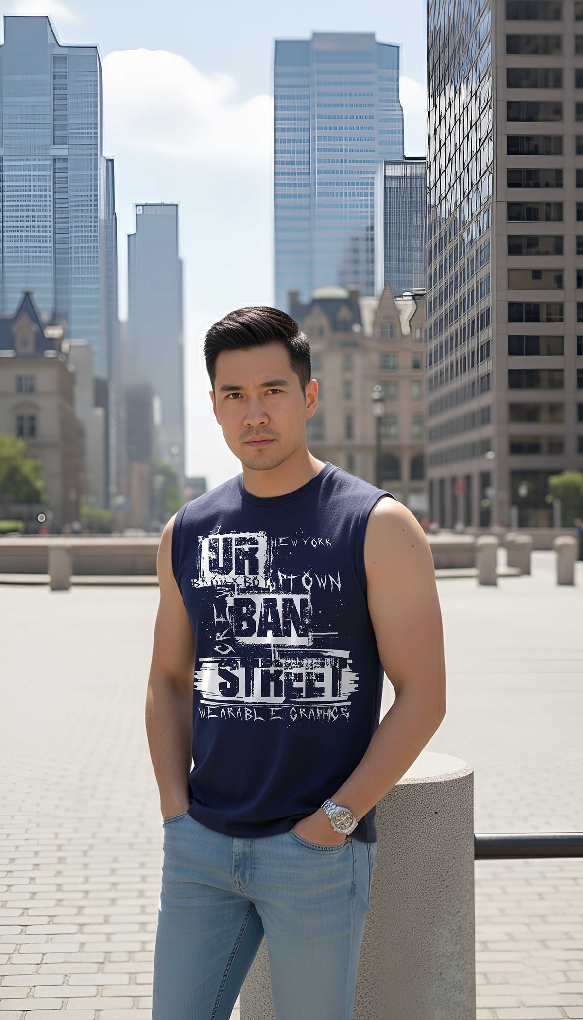 MENS GRAPHIC SLEEVELESS SIGHT