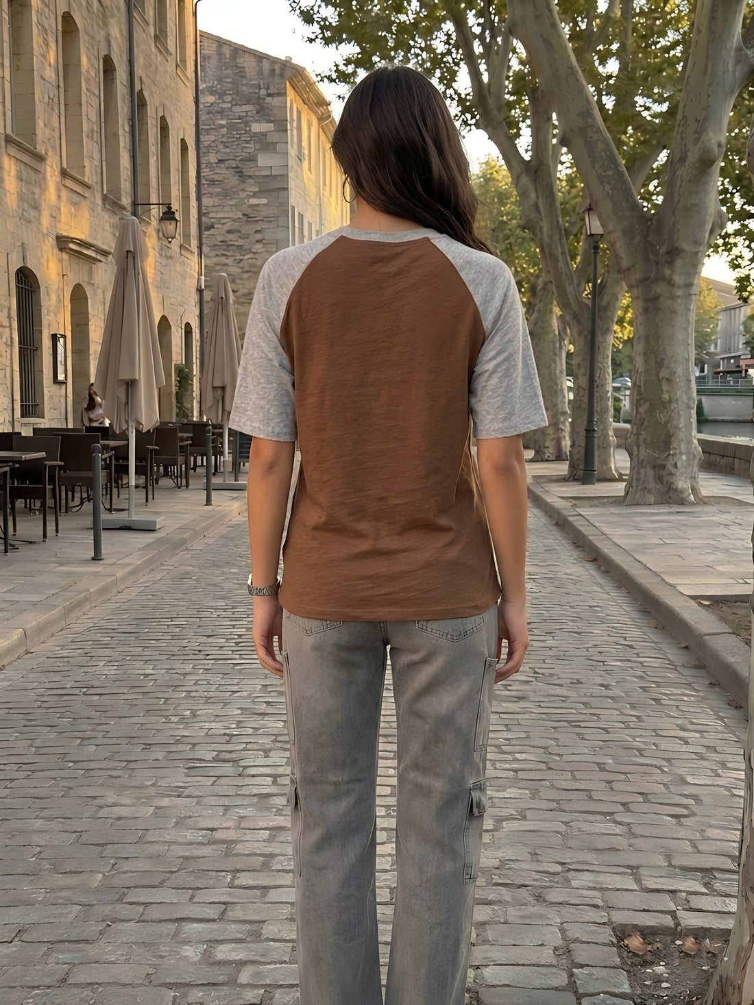 Graphic Raglan Sleeve Feel the Vibe