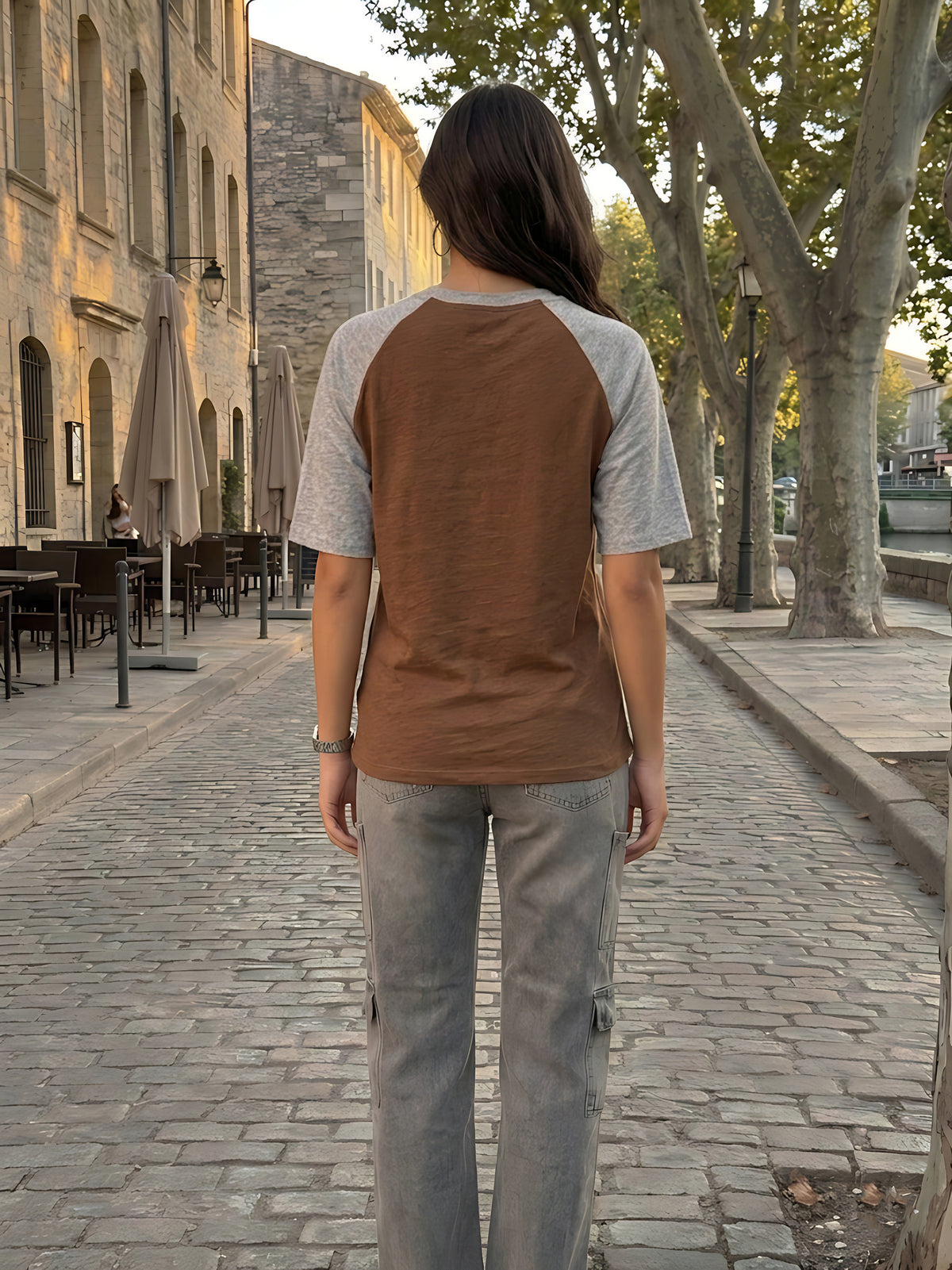 Graphic Raglan Sleeve Feel the Vibe
