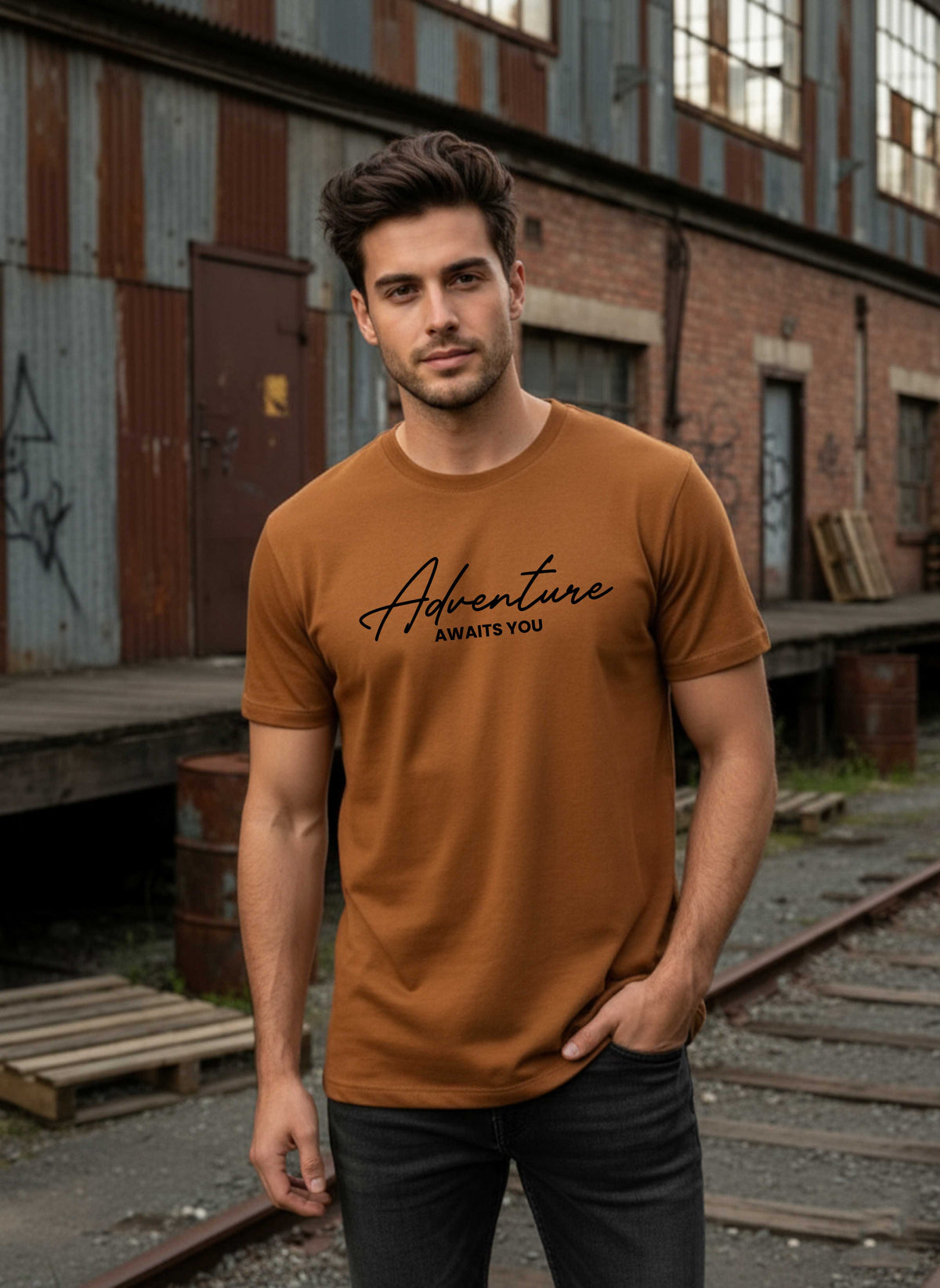 Mens Graphic Regular Half Sleeve T Shirt