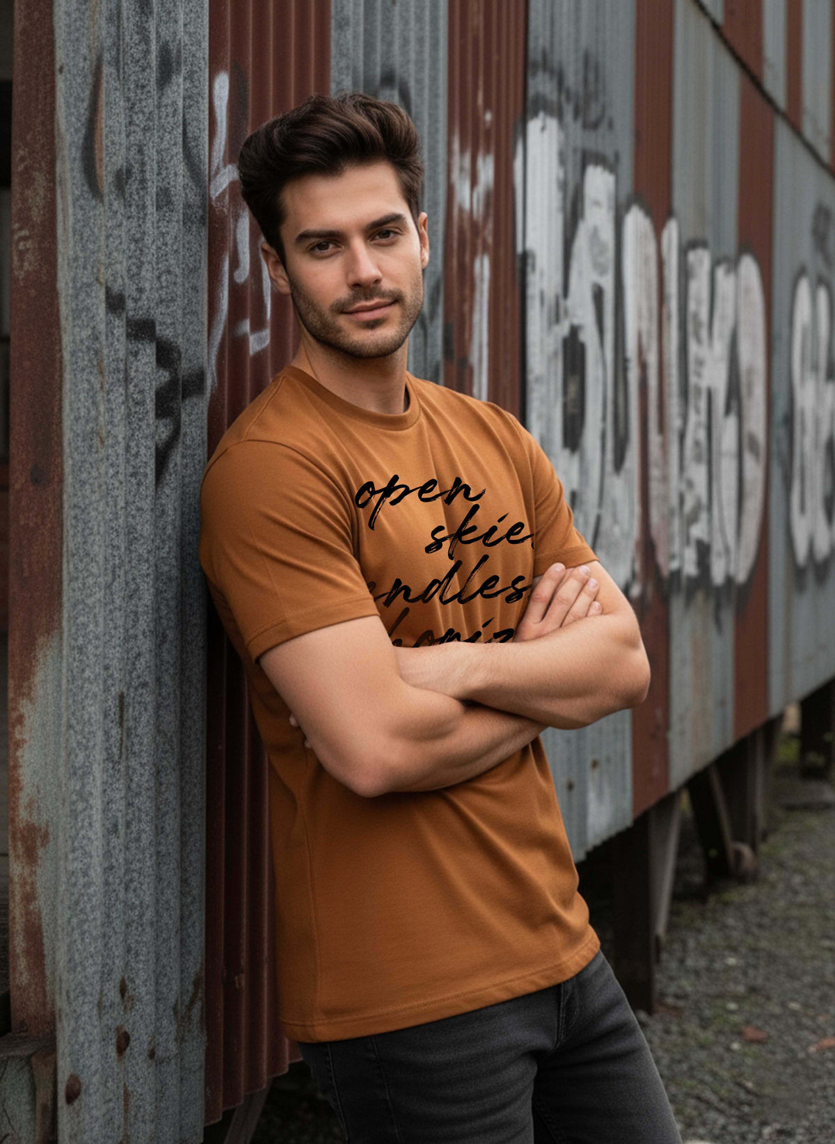 Mens Graphic Regular Half Sleeve T Shirt
