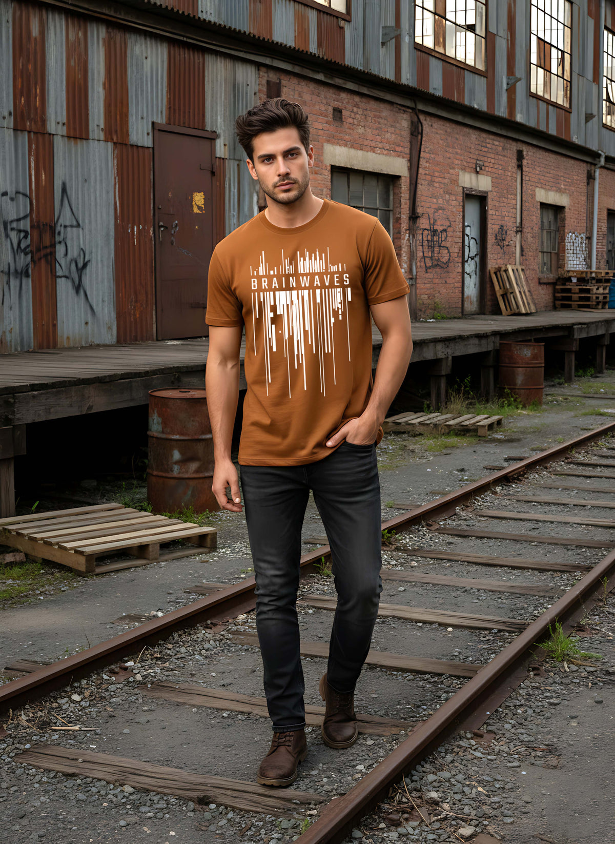 Graphic Regular Tees Brainwash