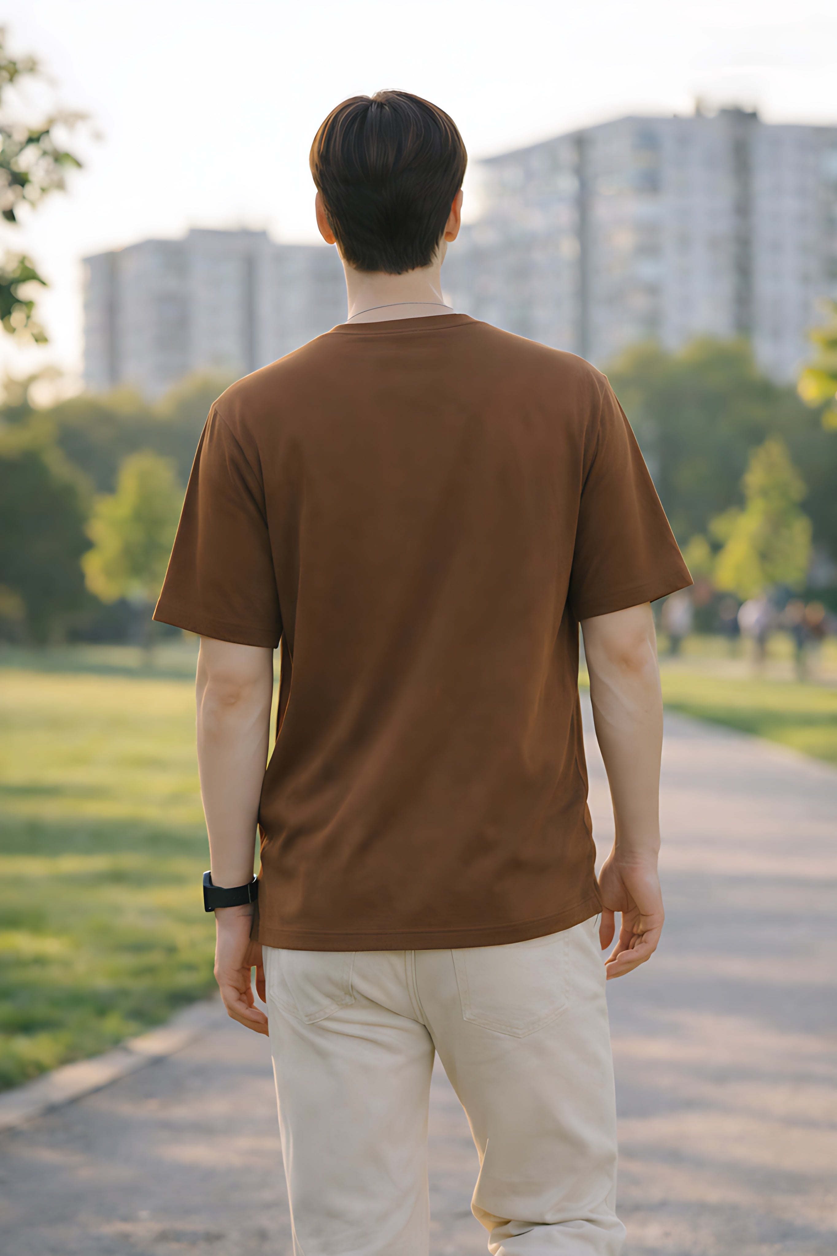 Oversized Mustard Brown T-Shirt