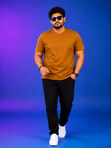 Plus Size Grey Mustard T-Shirt