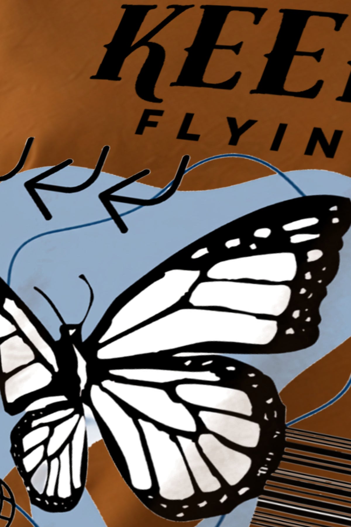 Graphic Oversized T-Shirt Keep Flying