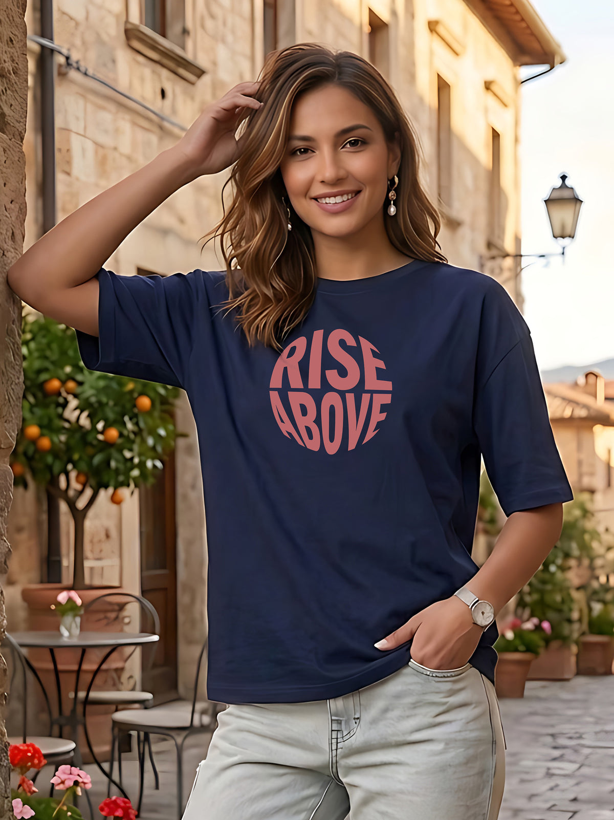 Graphic Oversized T-Shirt Rise