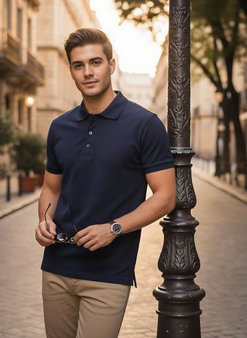 Navy  Polo T-Shirt