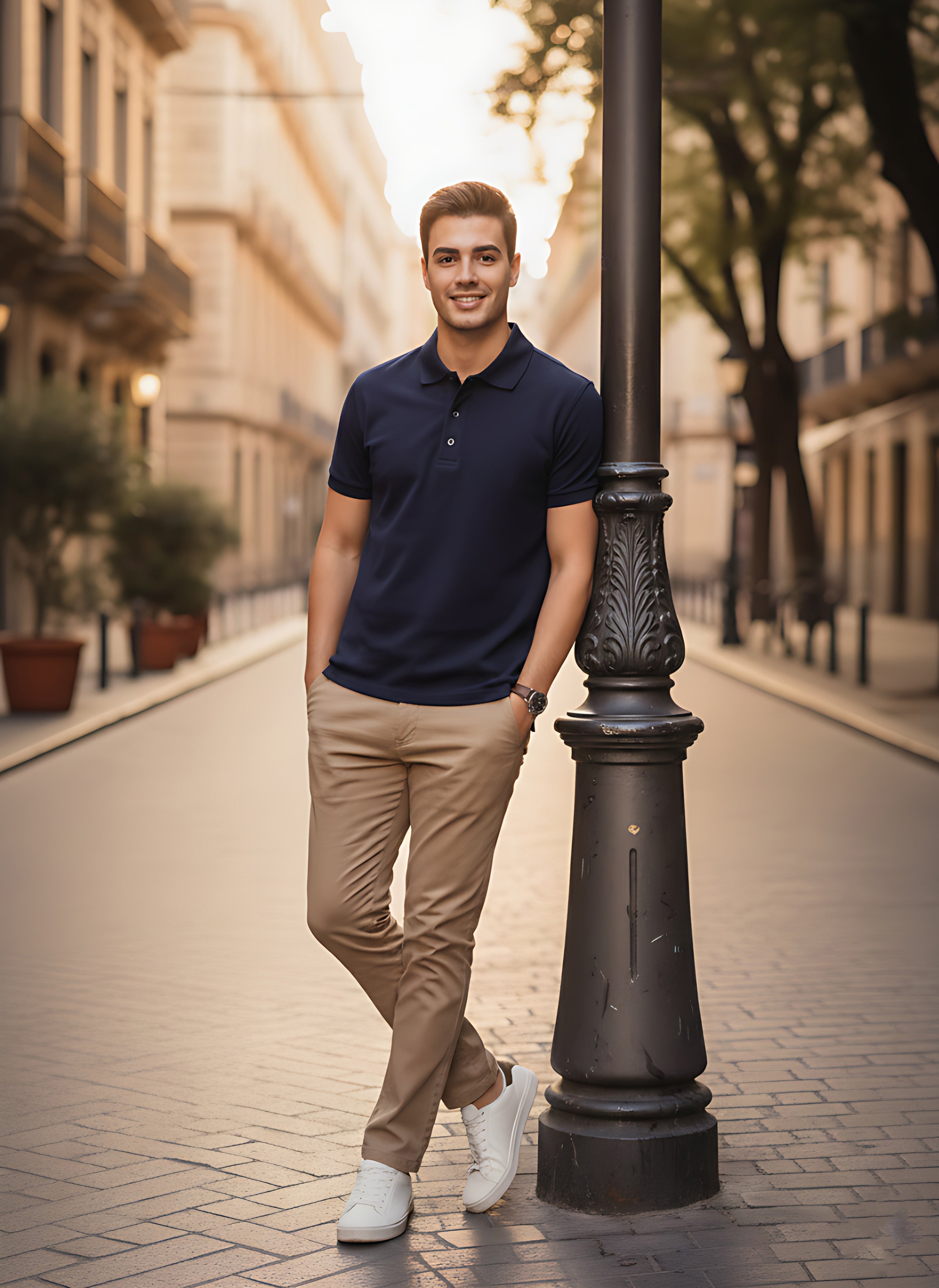 Navy  Polo T-Shirt