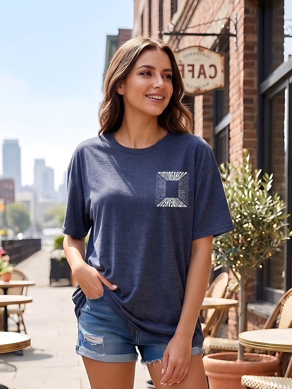 Graphic Oversized T-Shirt Future