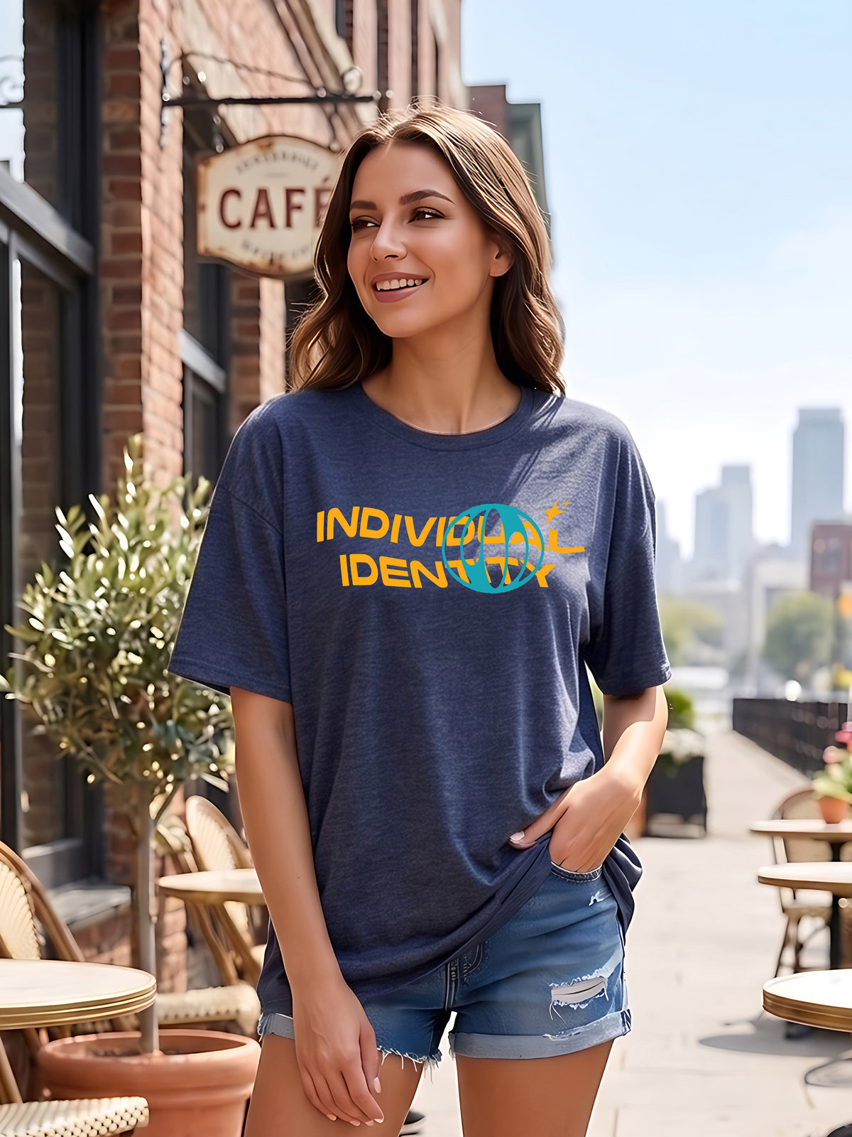 Graphic Oversized T-Shirt Identity