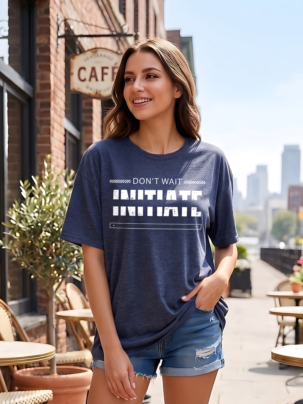 Graphic Oversized T-Shirt Initiate