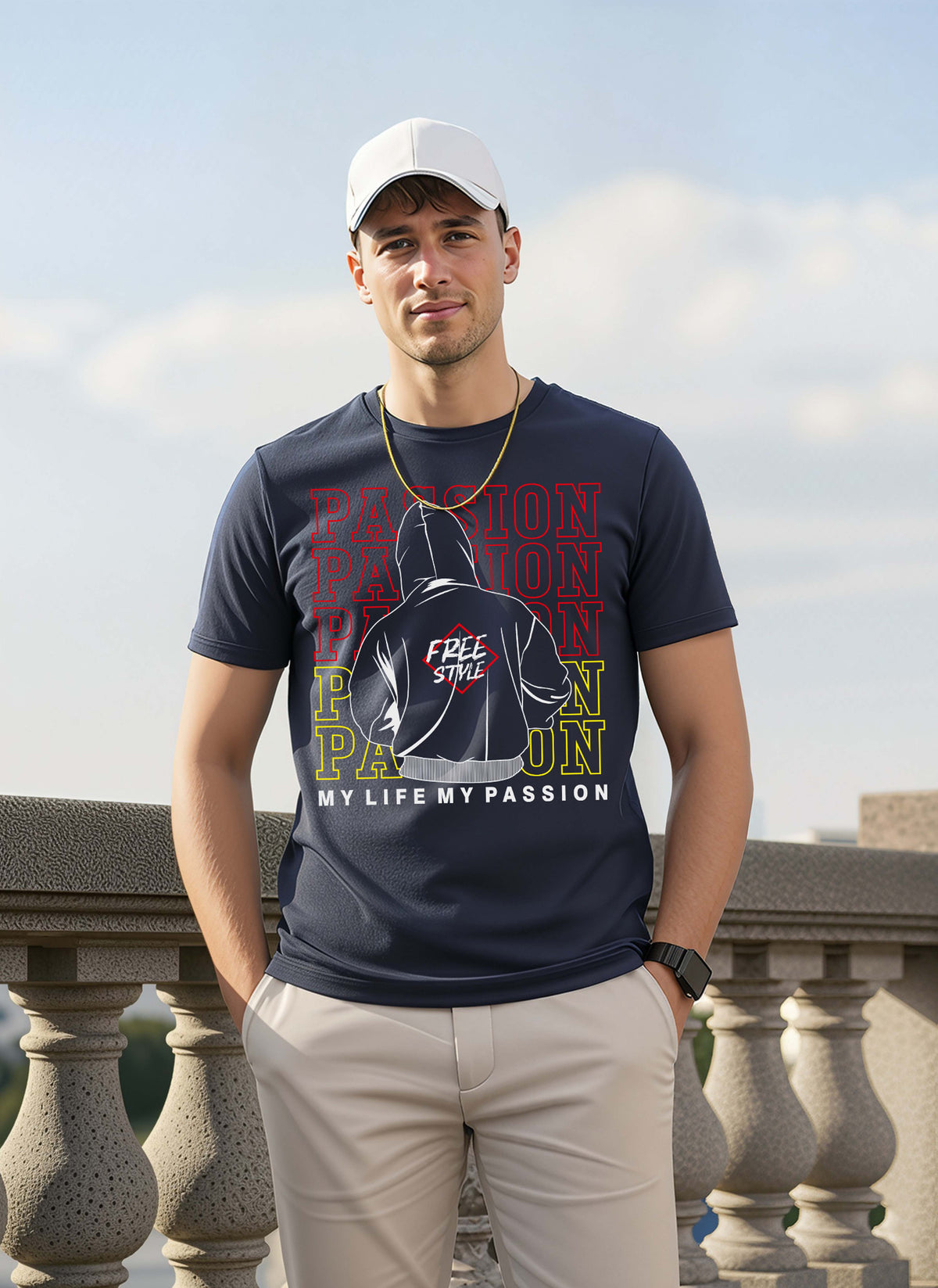 Mens Graphic Regular Half Sleeve T Shirt