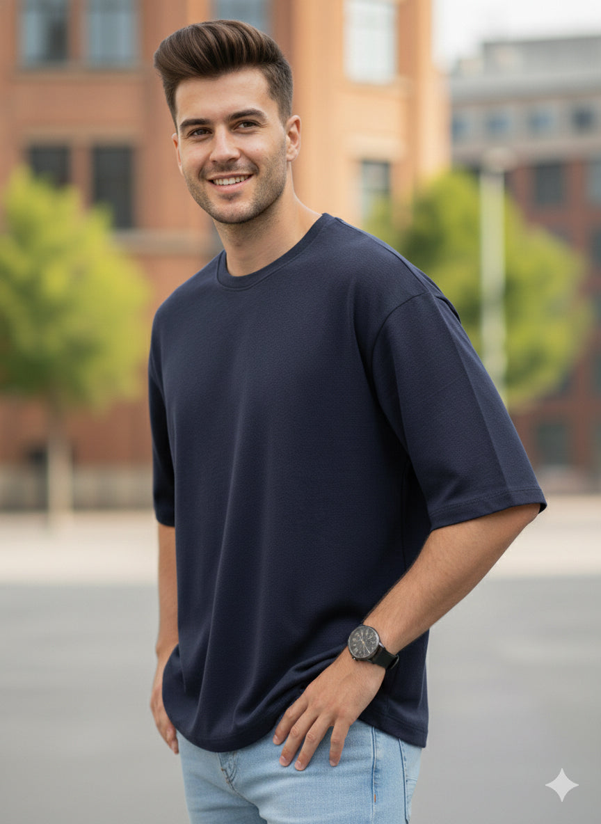 Oversized Navy T-Shirt