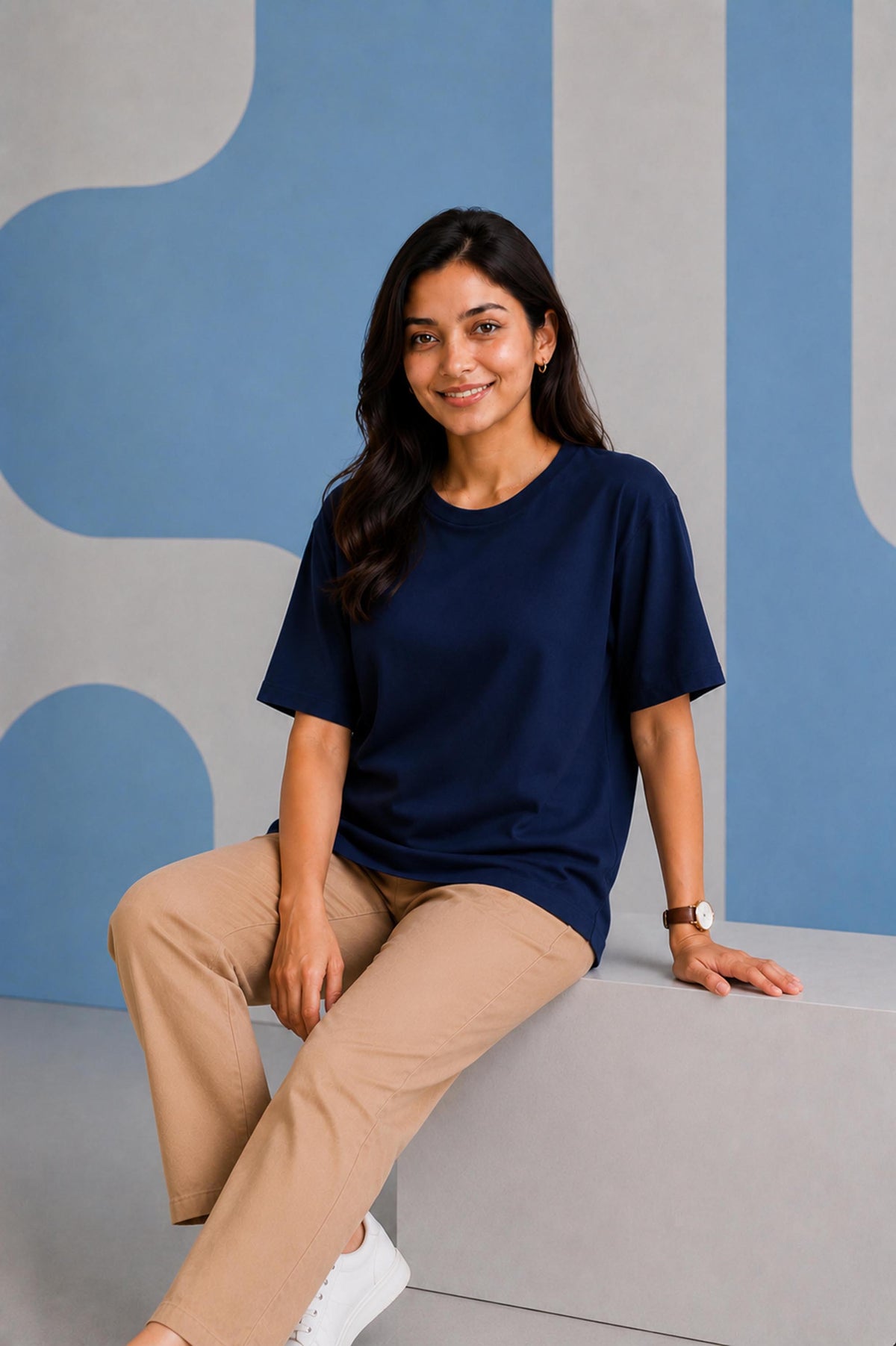 Navy Oversized T-Shirt